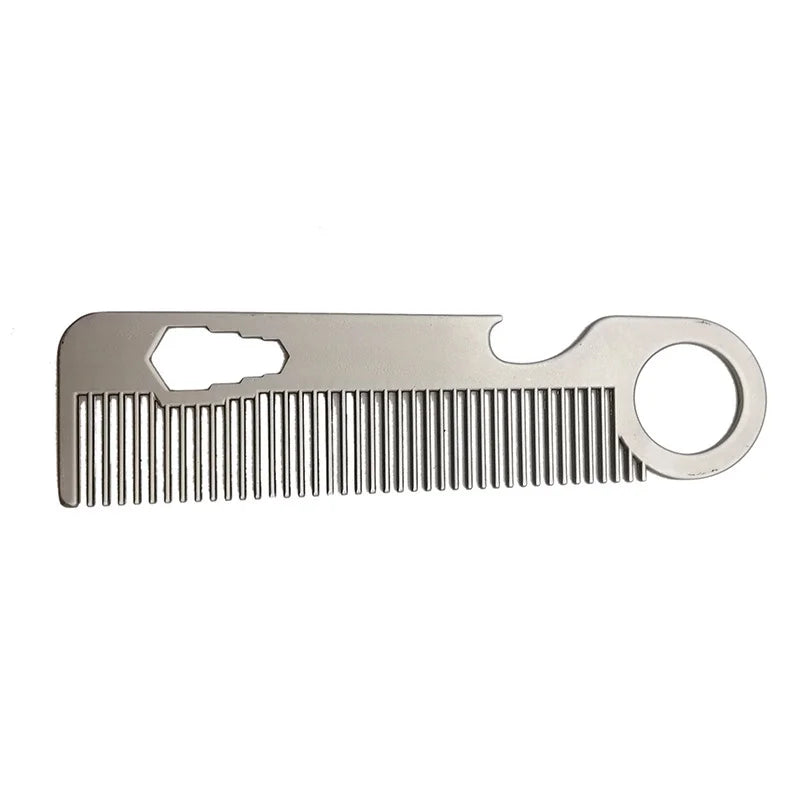 Stainless Steel Mini Beard Comb – Portable Pocket Styling Comb