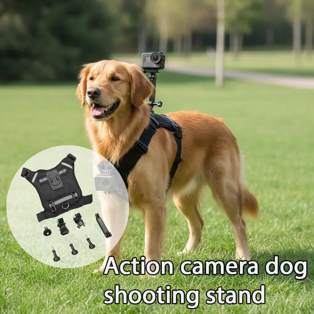 Dog Harness Chest Mount for GoPro & DJI Action Cameras – Pet POV
