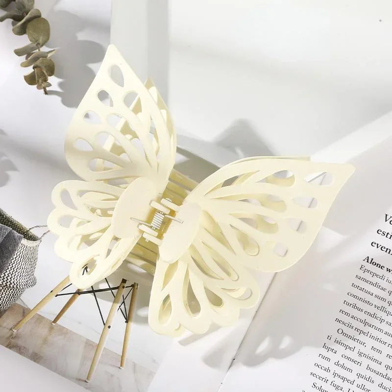 Large Hollow Butterfly Hair Claw Clip – Korean Fairy Style