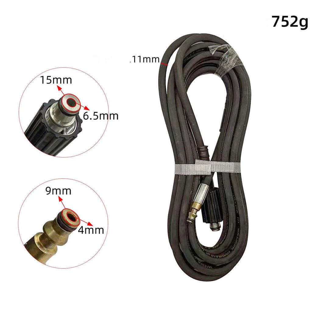 7M High-Pressure Car Wash Hose – Reinforced Rubber Pipe