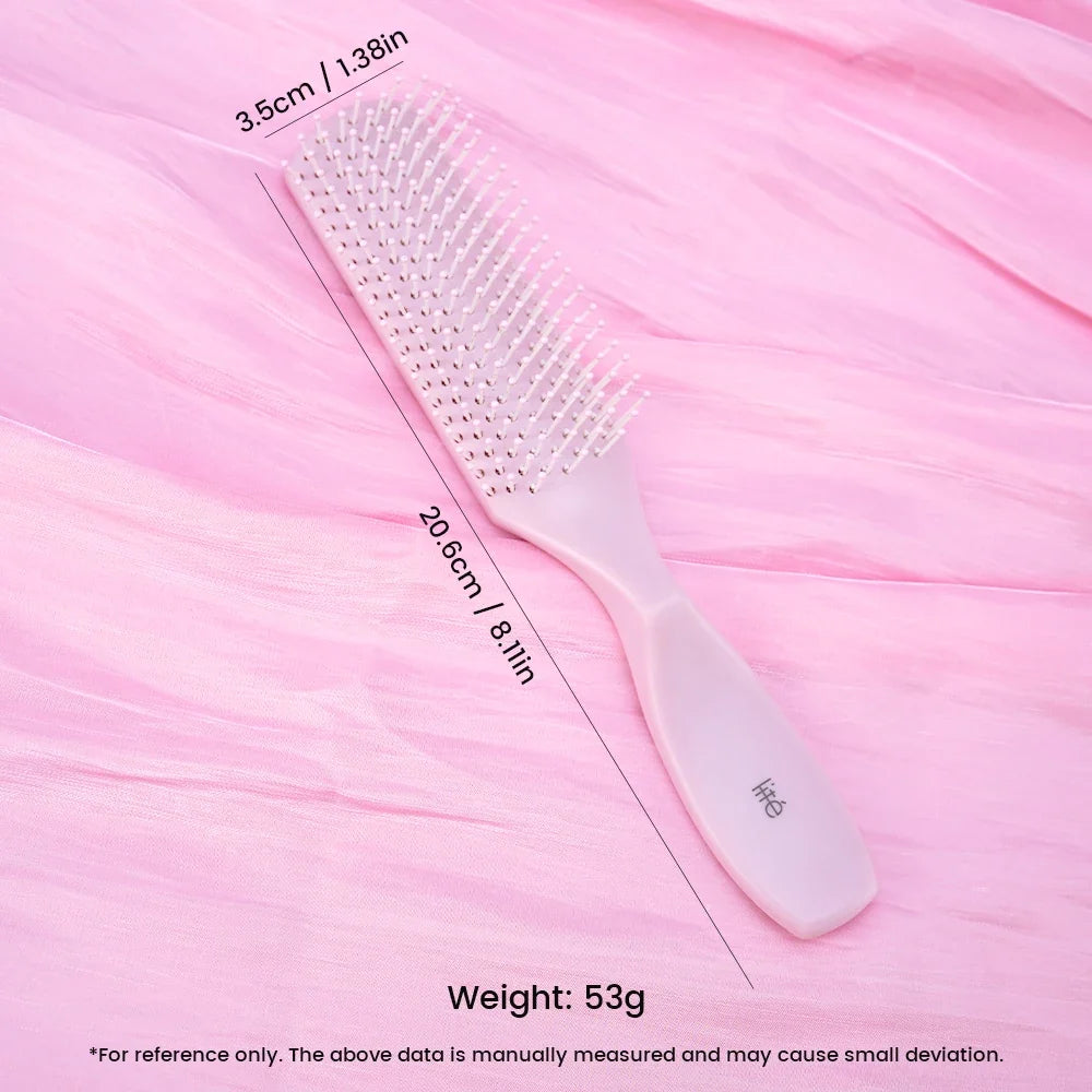 Pastel Hair Detangling Brush – Soft Bristles & Protective Cap