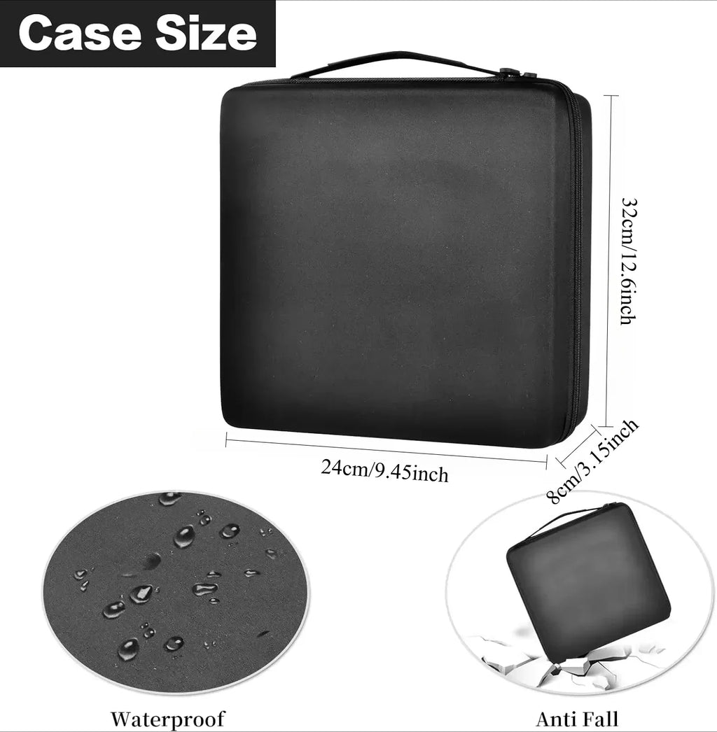 15 Slots Watch Box Men Display Storage Case Fits All Wristwatches