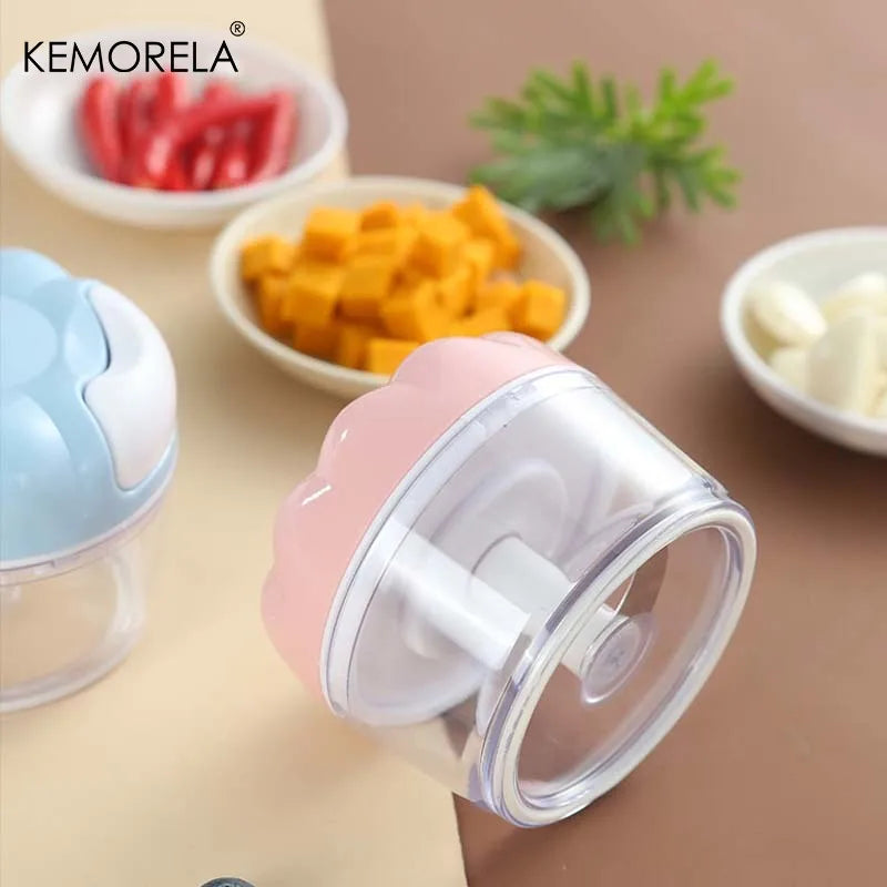 KEMORELA Manual Garlic Chopper – Mini Food Grinder & Cutter