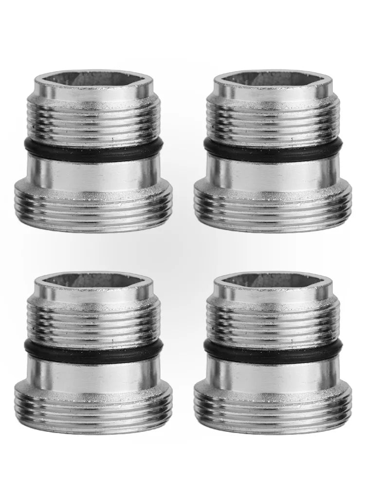 4-Pack Copper Faucet Tap Adapters M22 Male Thread & Washers