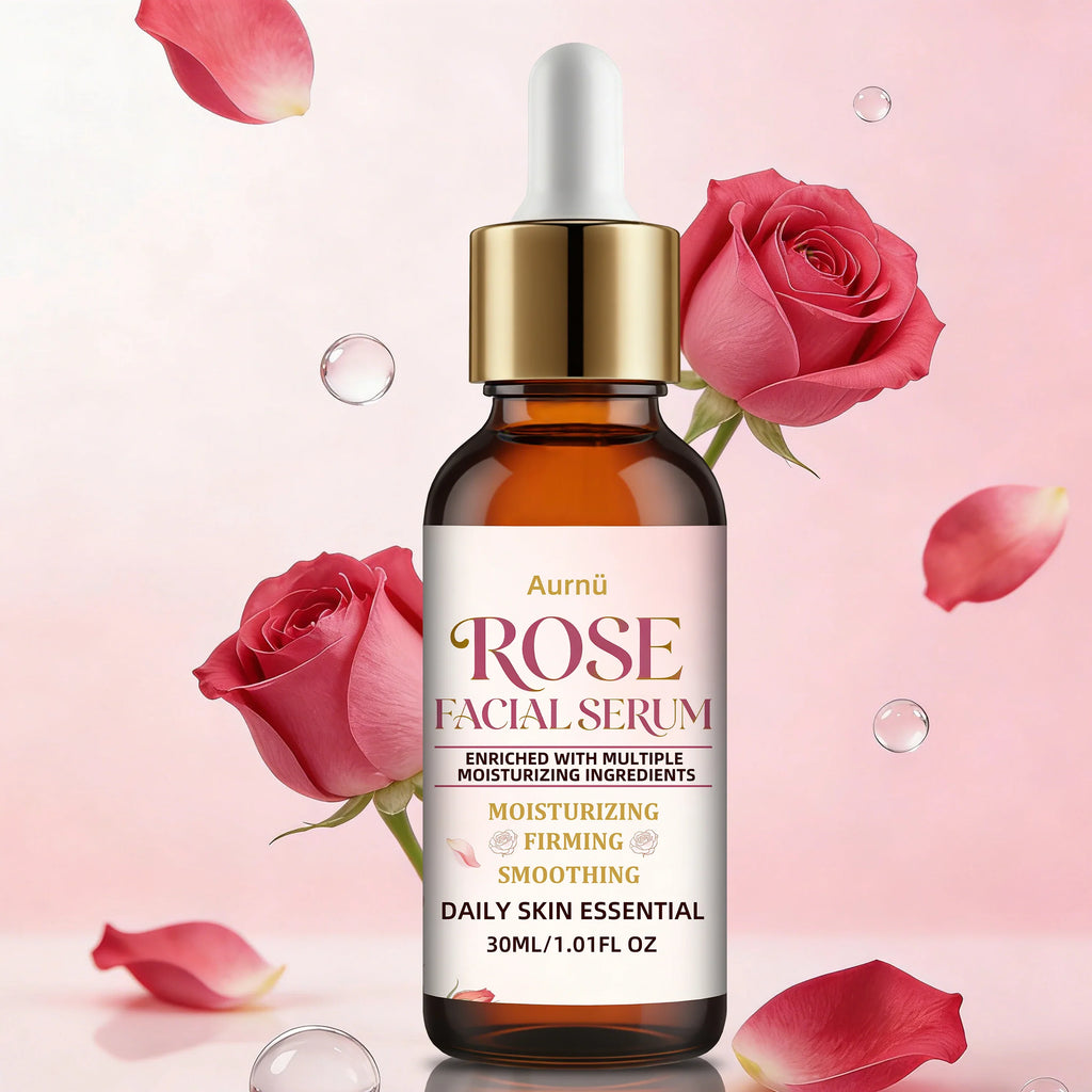 Aurnü Rose Facial Serum – Hydrating & Nourishing, All Skin Types