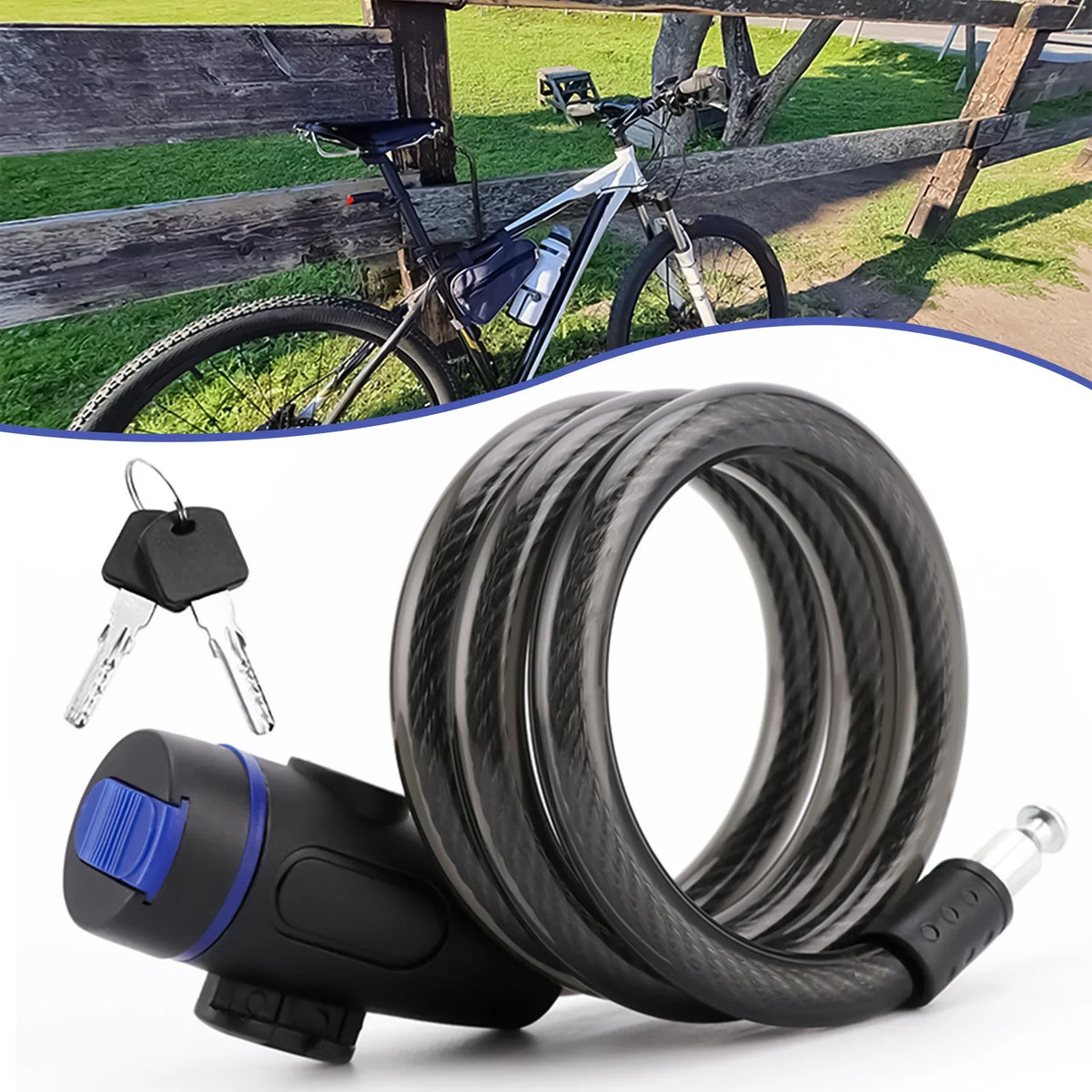 90cm Heavy Duty Steel Chain Lock – Anti-Theft Bike & Moto Lock