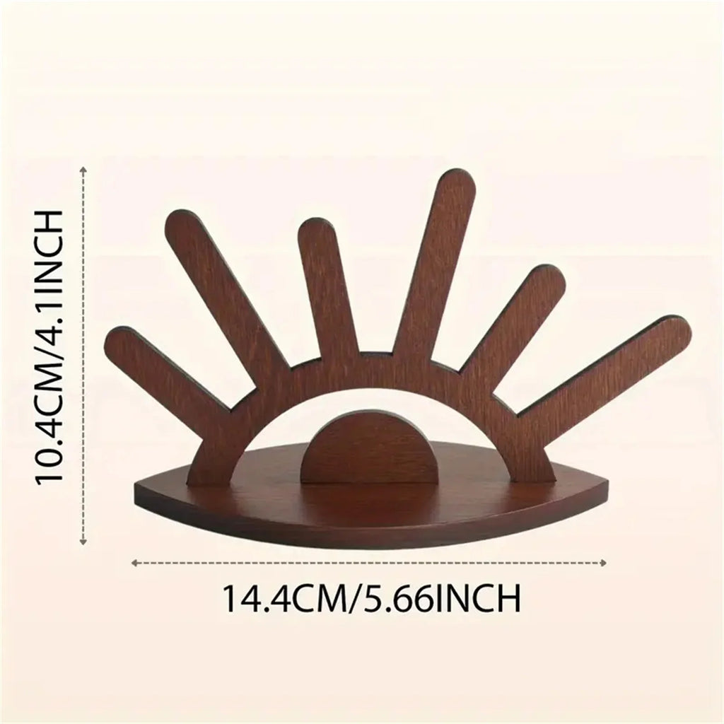 Handcrafted Wooden Jewelry Display Stand & Ring Holder