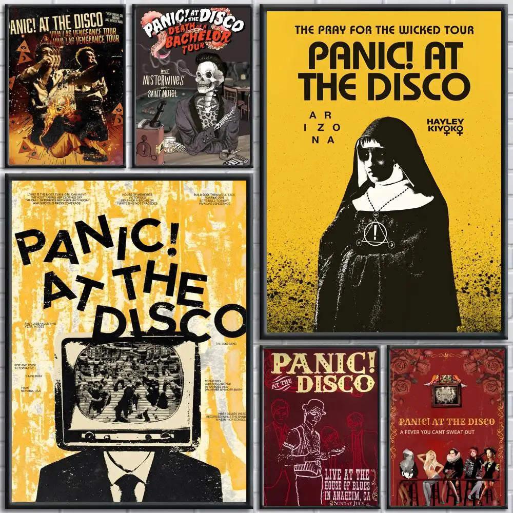 Panic At The Disco Poster Removable Wall Sticker Mural Decal