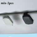 2-Pack Magnetic PU Leather Car Visor Glasses Holder Clip