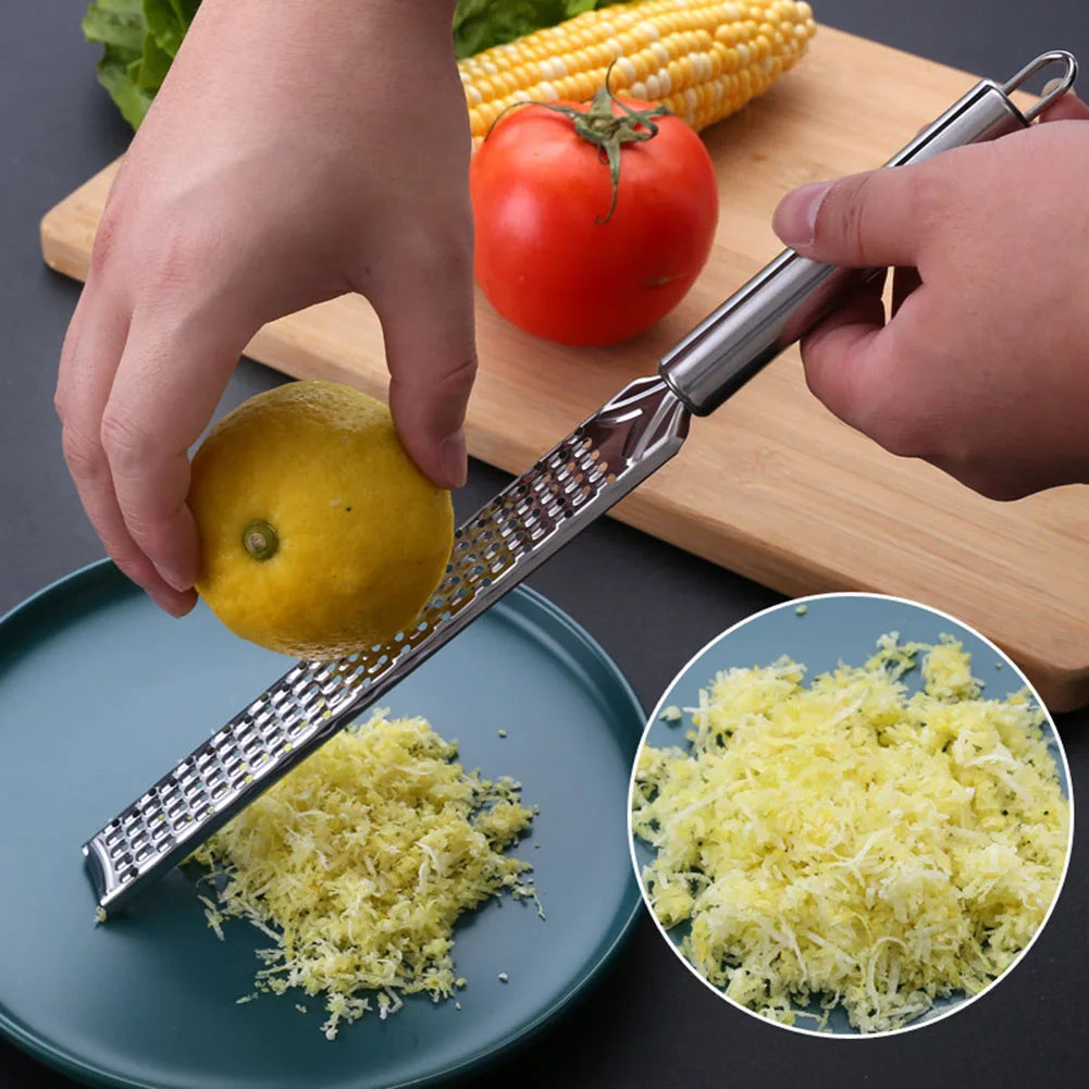 20cm Stainless Steel Flat Grater – Cheese, Lemon & Spices