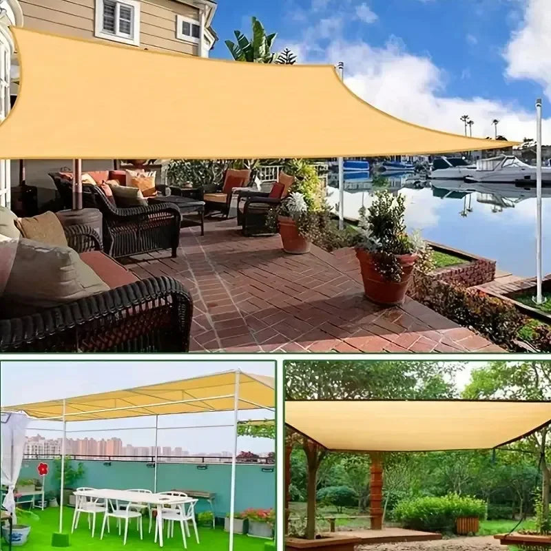 200x400cm Beige HDPE Outdoor Shade Net – Heat Insulation Cloth