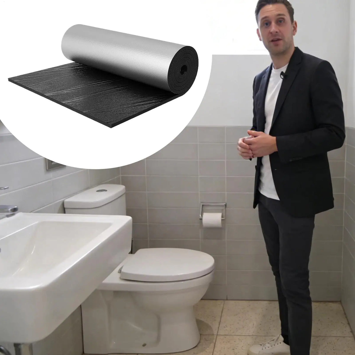 Toilet Tank Insulation Kit – Self-Adhesive Anti-Condensation Liner