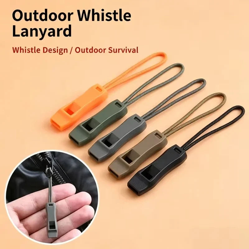 Outdoor Safety Whistle Rope Colorful Mix Match Emergency Suitable