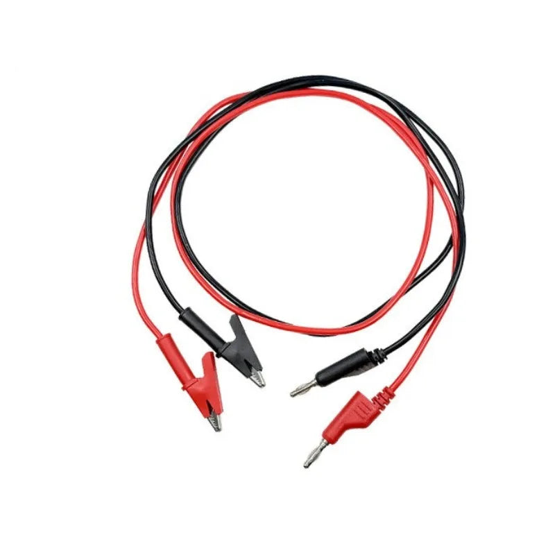 Multimeter Test Lead Wires 1M – Banana Plug & Alligator Clip 15A