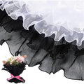 4-Pack Flower Wrapping Mesh Net Paper – Black & White Bouquet