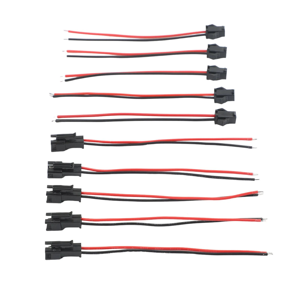 JST SM 2/3/5 Pin Male Female Wire Connector – 5 Pairs for LED