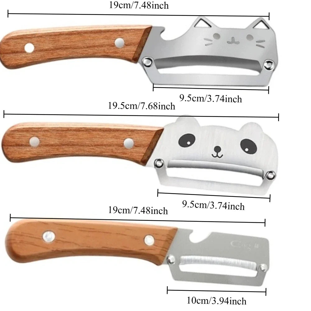 PLYS Wooden Vegetable & Fruit Peeler – Stainless Steel Blade