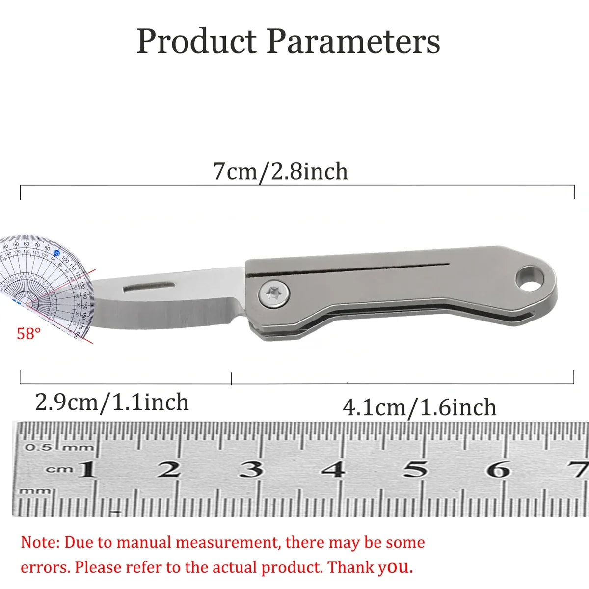 Mini Folding Pocket Knife – Keychain Utility & Outdoor Tool