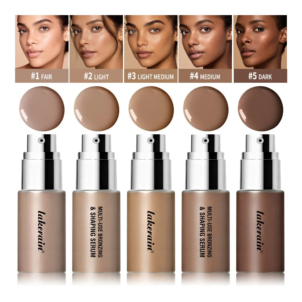 Bronzing Contouring Serum Foundation | Hydrating Concealer