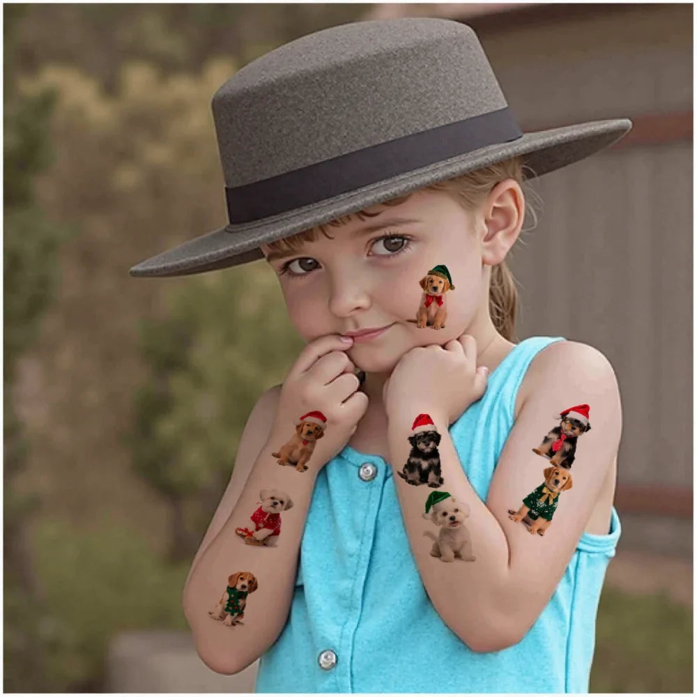 54pcs Christmas Temporary Tattoo Stickers – Waterproof 3D