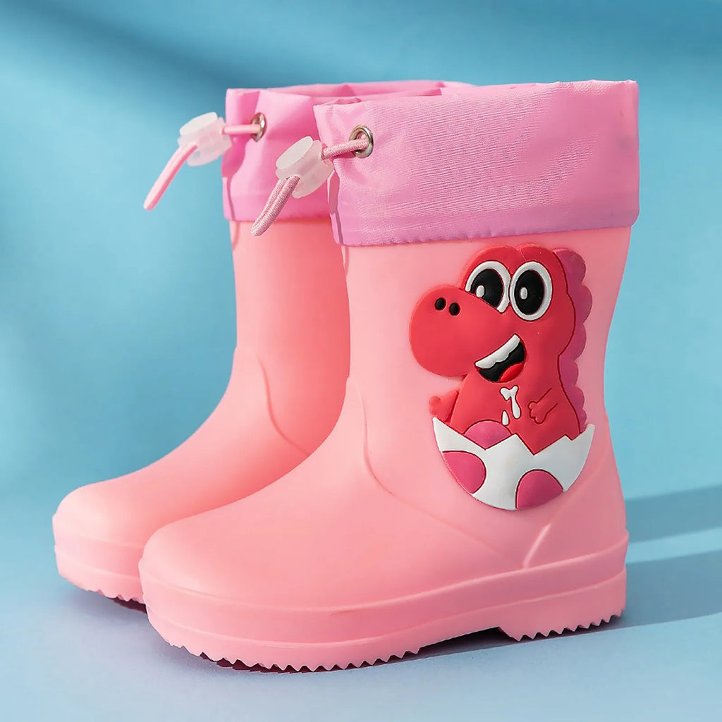 Kids Cartoon Dinosaur Rain Boots | Waterproof Toddler Rubber Boots