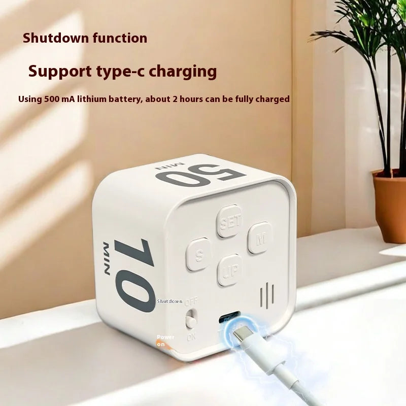 Gravity Sensing Flip Cube Visual Timer – Mini Time Manager