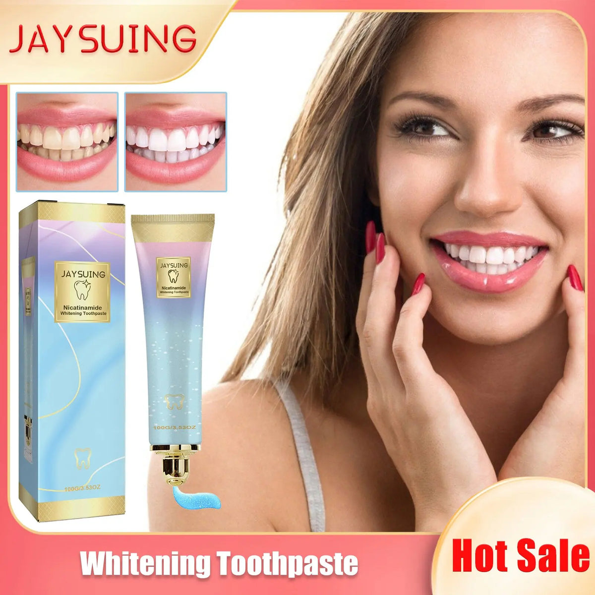 Jaysuing Probiotic Whitening Toothpaste – Stain Removal 100g