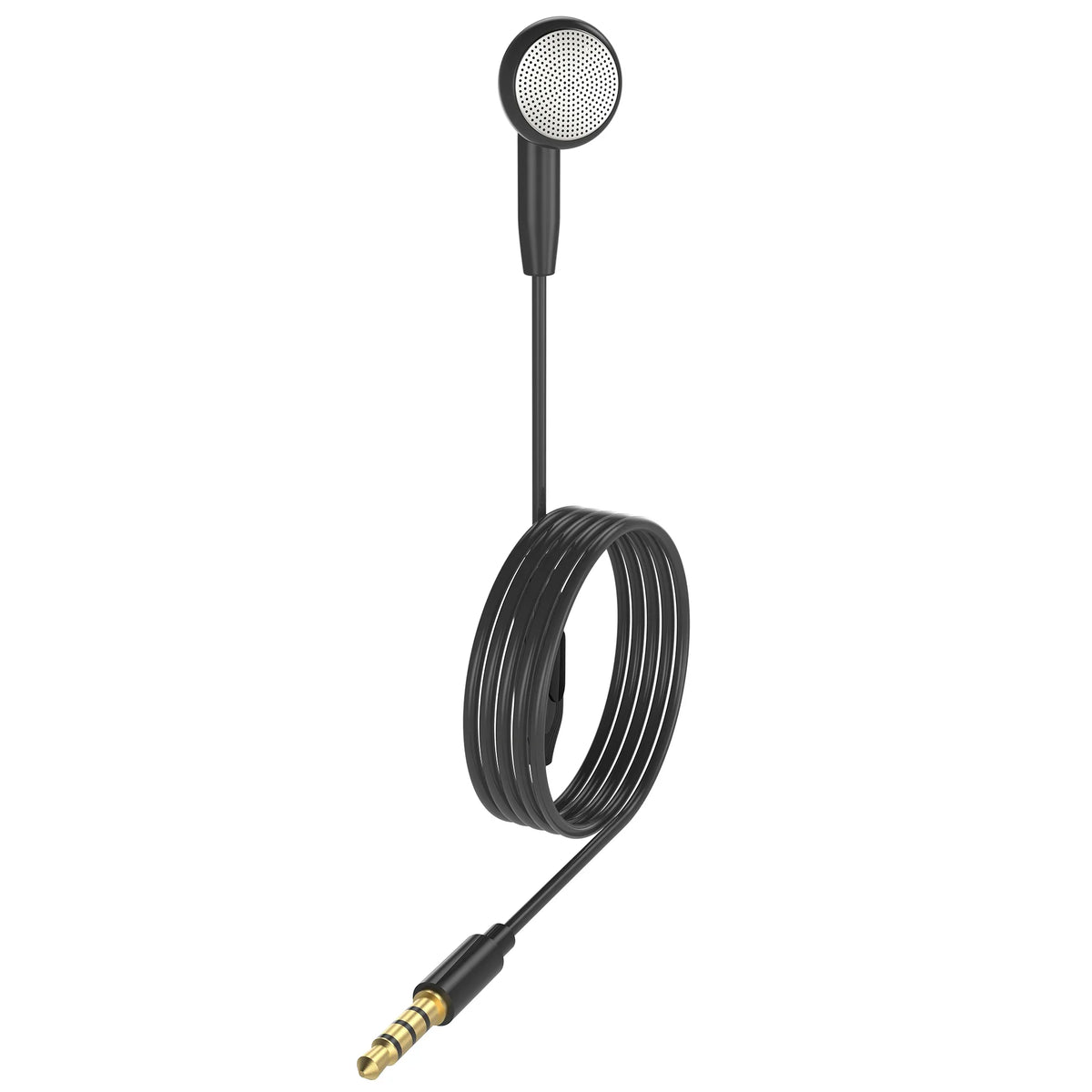 INTNIUB Single-Ear Wired Headset with Mic – 3.5mm, 120cm