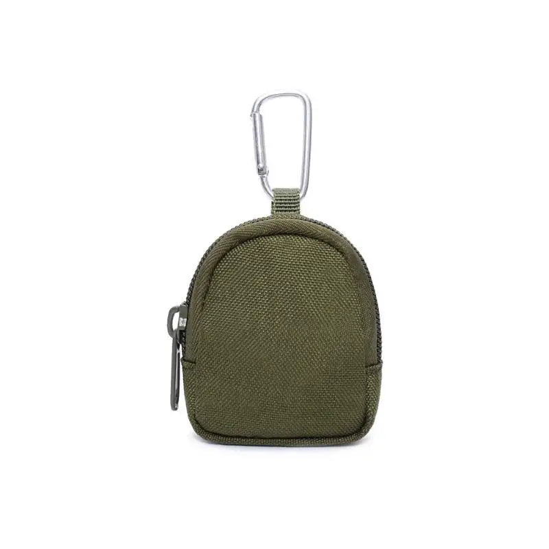 Tactical Canvas Key Bag & Coin Wallet – Compact EDC Pouch