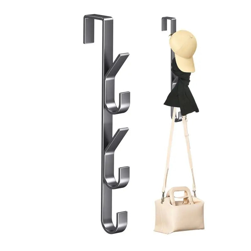 Door Hanger Clothes Hanging Carbon Steel Sturdy Over Hooks Versatile