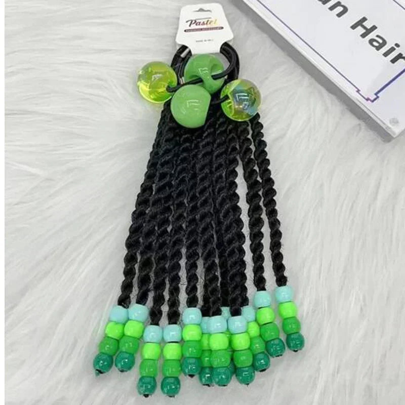Girls Glow in the Dark Glitter Hair Bow Ponytail Accessories
