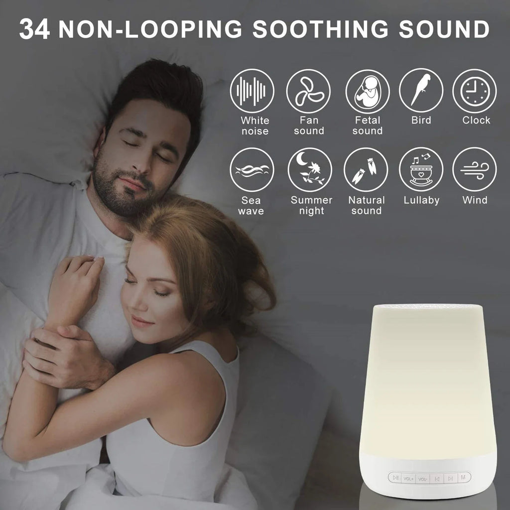 Smart Baby White Noise Machine | 34 Sounds, Night Light & App