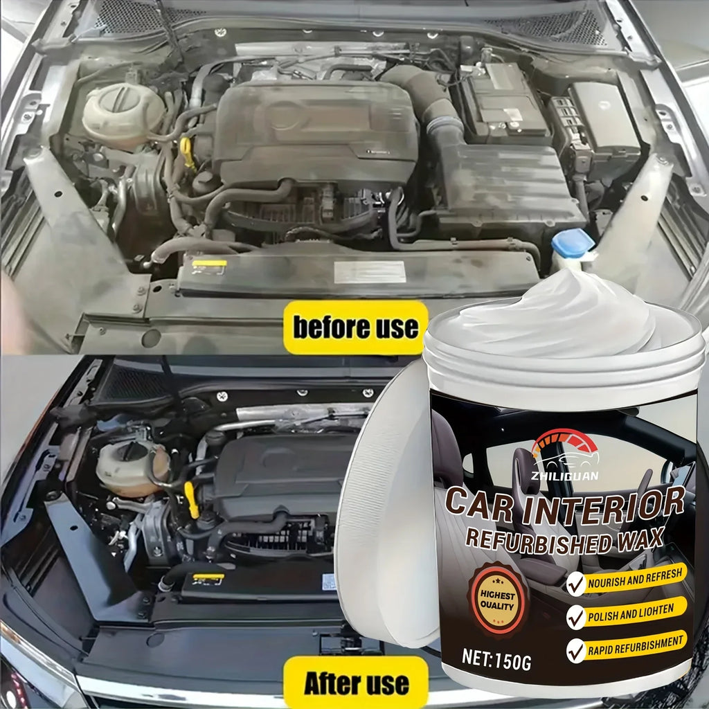 Car Interior Plastic Restorer & Panel Renewal Wax Kit
