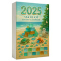 Acrylic Sea Glass Christmas Advent Calendar Ornaments 24pcs