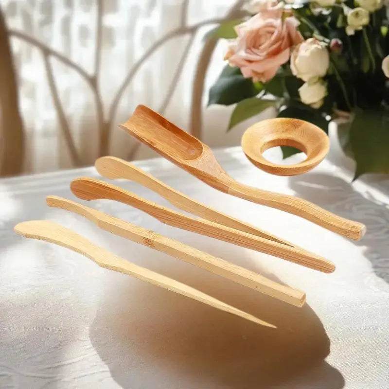 5-Piece Gongfu Tea Ceremony Bamboo Utensils Set | Teaware