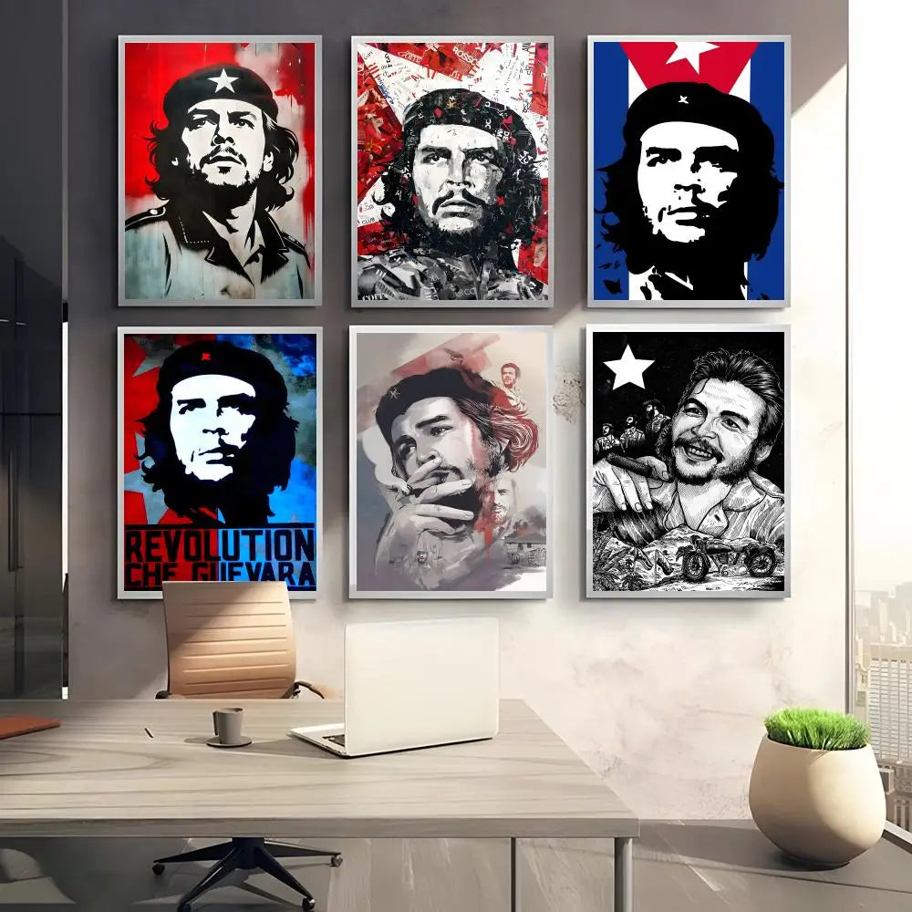 Che Guevara Classic Wall Poster Sticker – HD Self-Adhesive Art