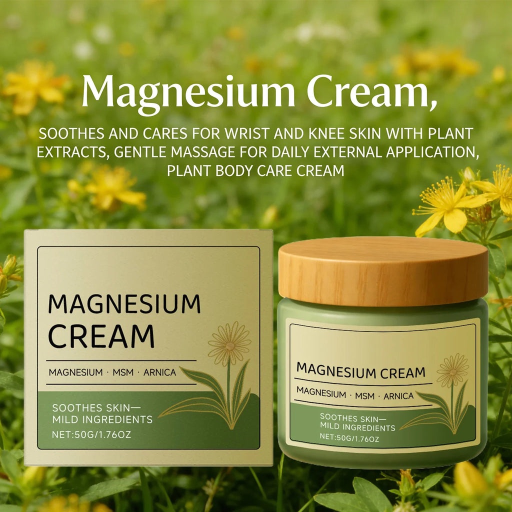 Magnesium Cream Reduce Redness Soothing Skin Relief Muscle Tension