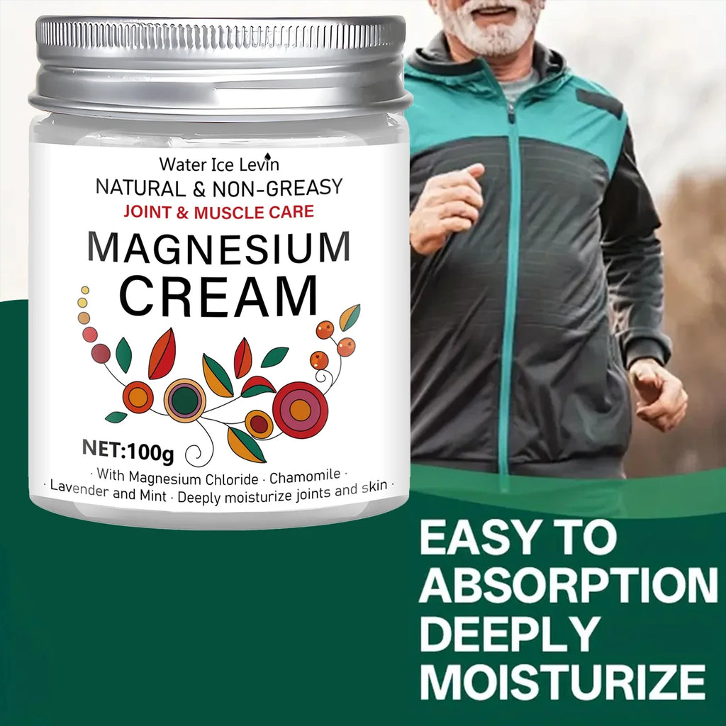Magnesium Body Cream with Chamomile & Lavender | Moisturizing