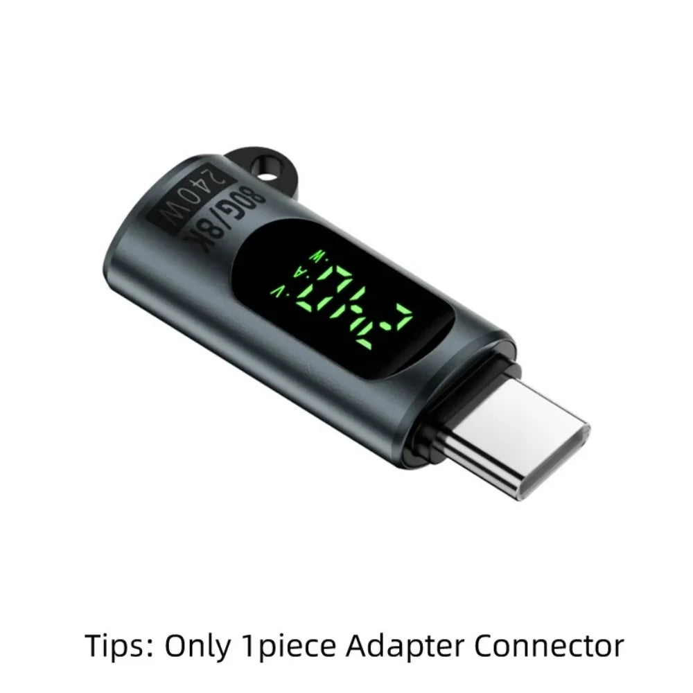 240W USB4 Type-C Adapter | 80Gbps, 8K, OTG, LED Display