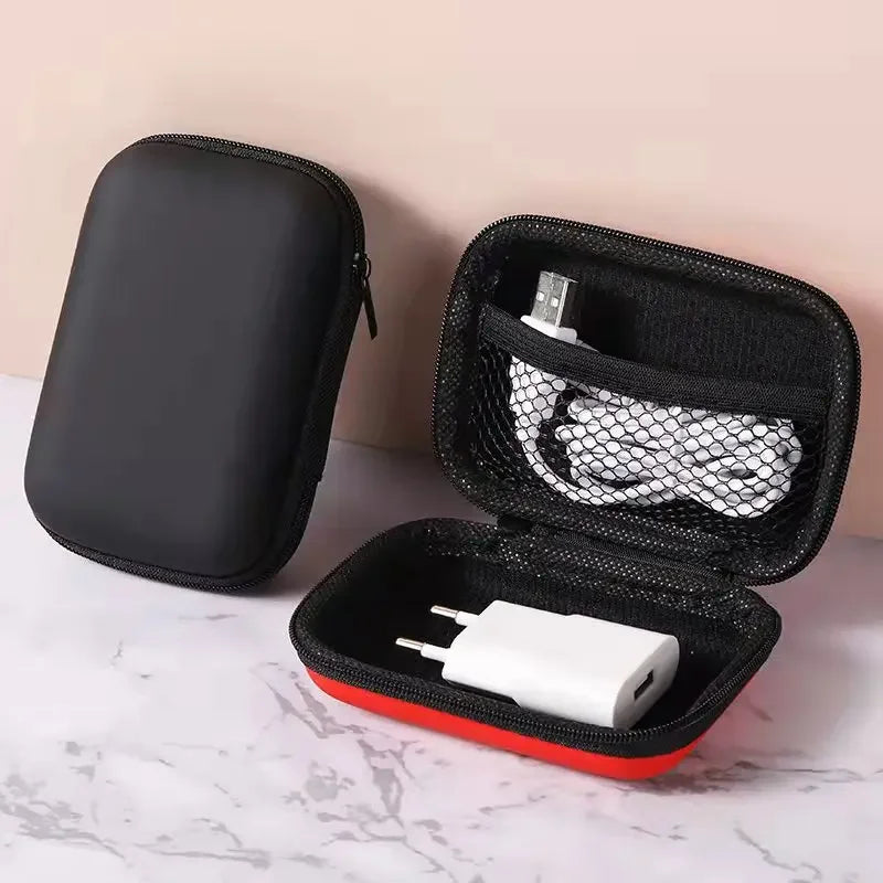 Sundries Travel Storage Bag Charging Case Earphone Package Zipper