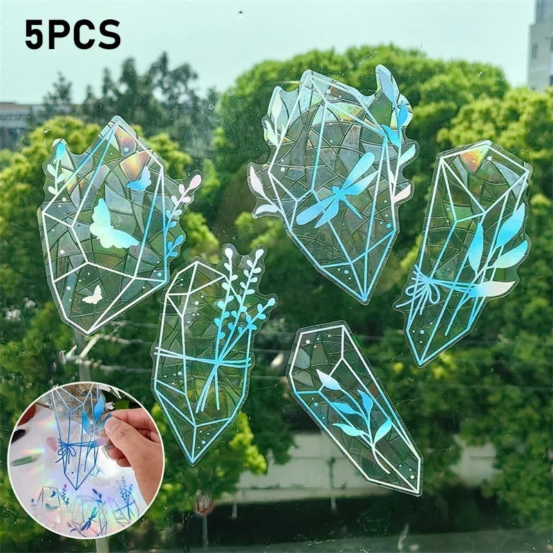 Rainbow Sun Catcher Wall Stickers Light PVC Window Film Self Adhesive