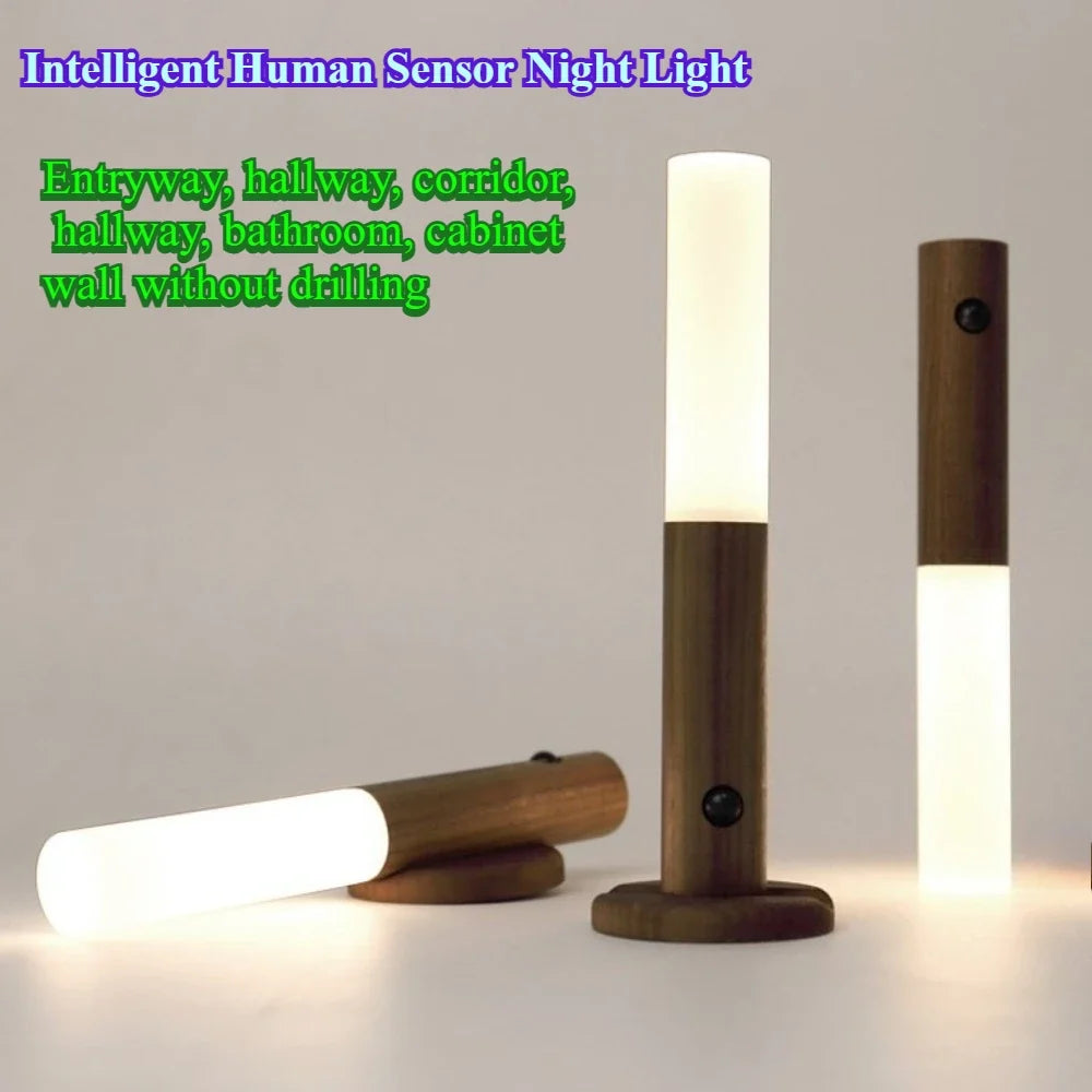 Motion Sensor LED Wall Lamp – Rechargeable Magnetic Night Light