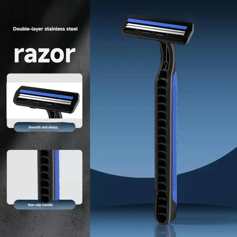 Disposable Twin-Blade Razors for Men & Women – 5 to 30 Pack