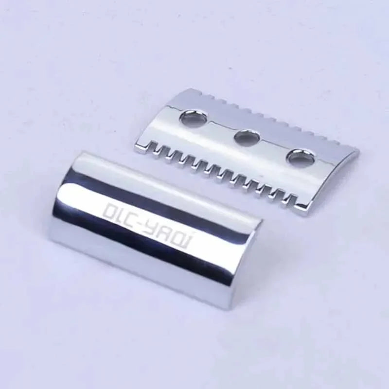 YAQI Chrome Open Comb Shaving Razor Head Mens
