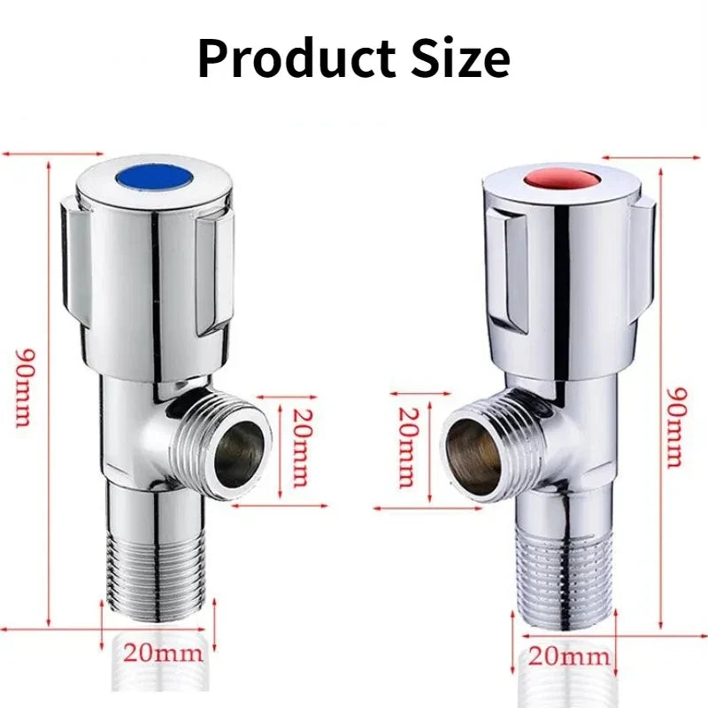 Stainless Steel Hot & Cold Angle Valve | Triangle Stop Valve