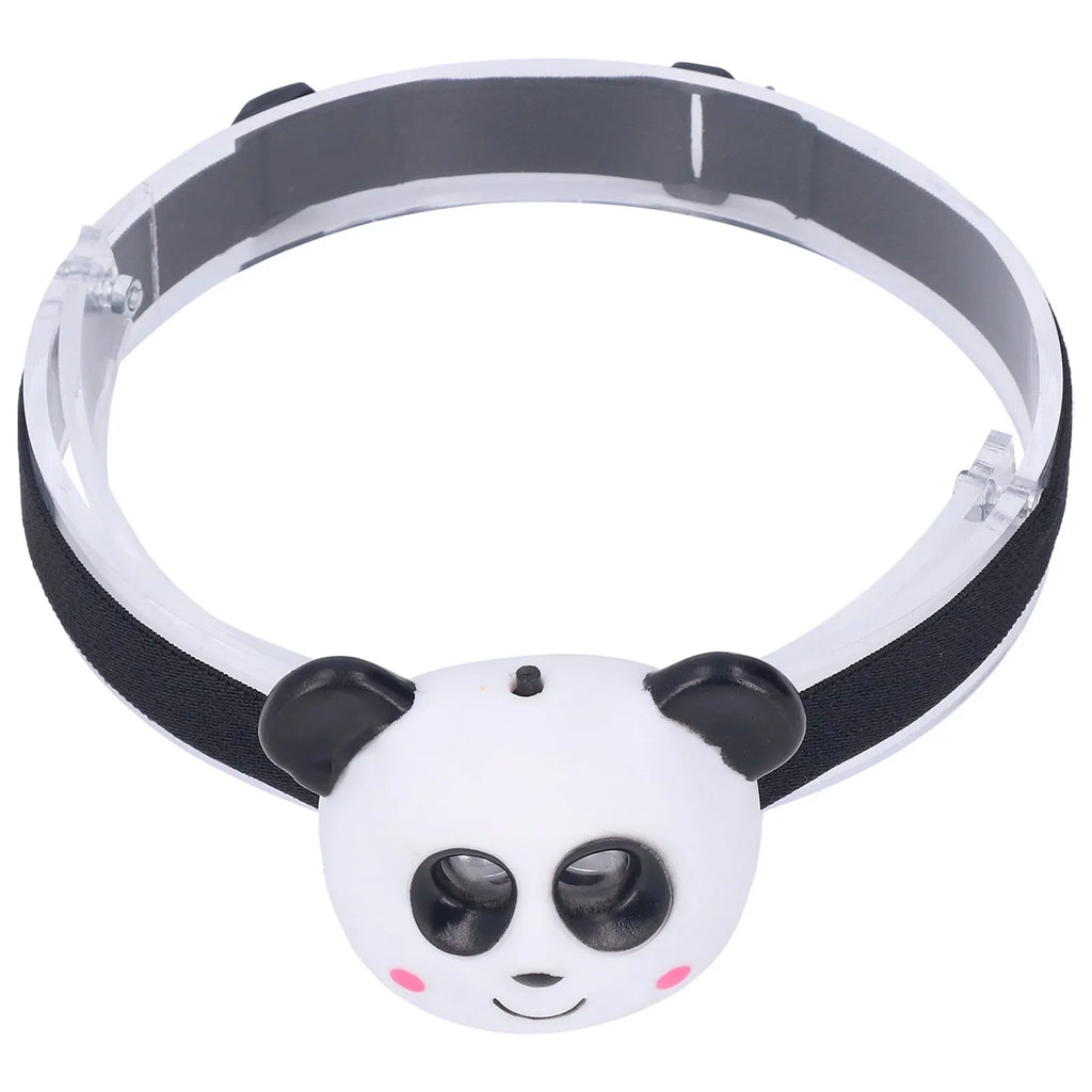 Kids Cartoon Headlamp 10000H White Light Portable 2 Modes LED Animal