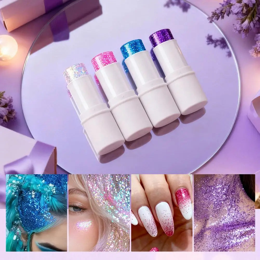Holographic Glitter Stick – Face, Body & Hair Makeup | 7 Shades