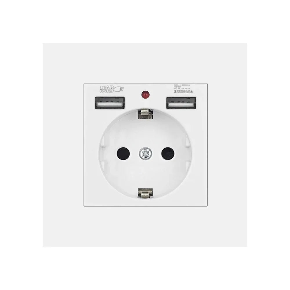 EU Wall Socket 20W USB-A & USB-C Fast Charging Dual Port