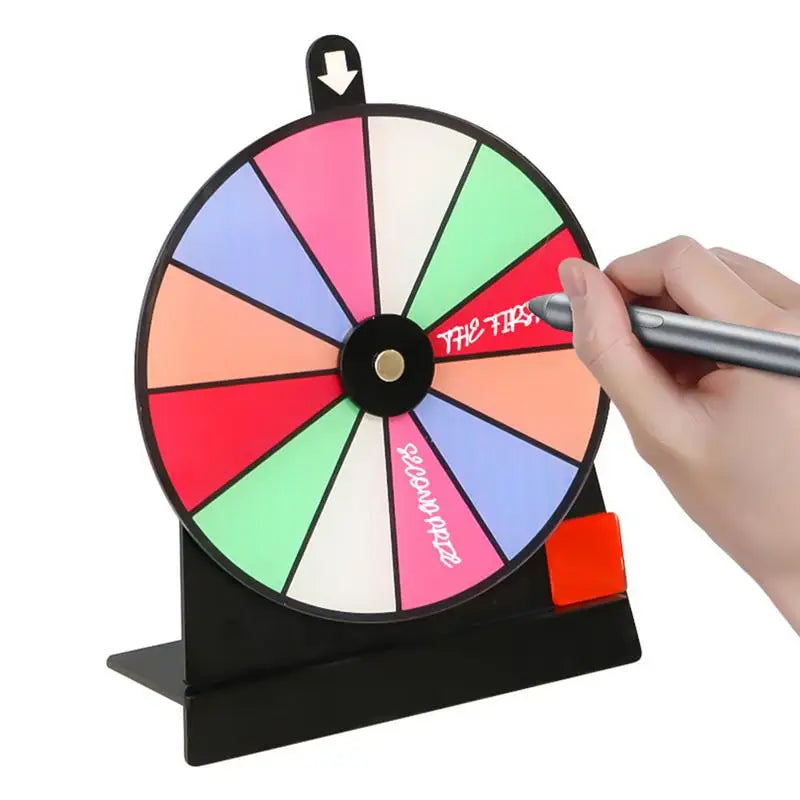 Prize Wheel Non-slip Fortune Game Spinner Stand Erasable Acrylic