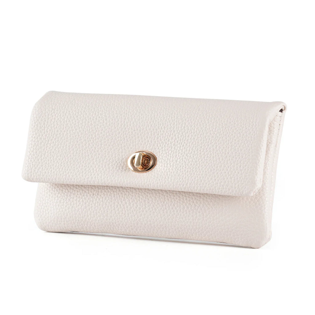 Women's Long Wallet Snap Closure Multi-Pocket Clutch Purse